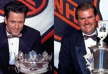 Doug Gilmour and Pat Burns at the 1992-93 NHL Awards