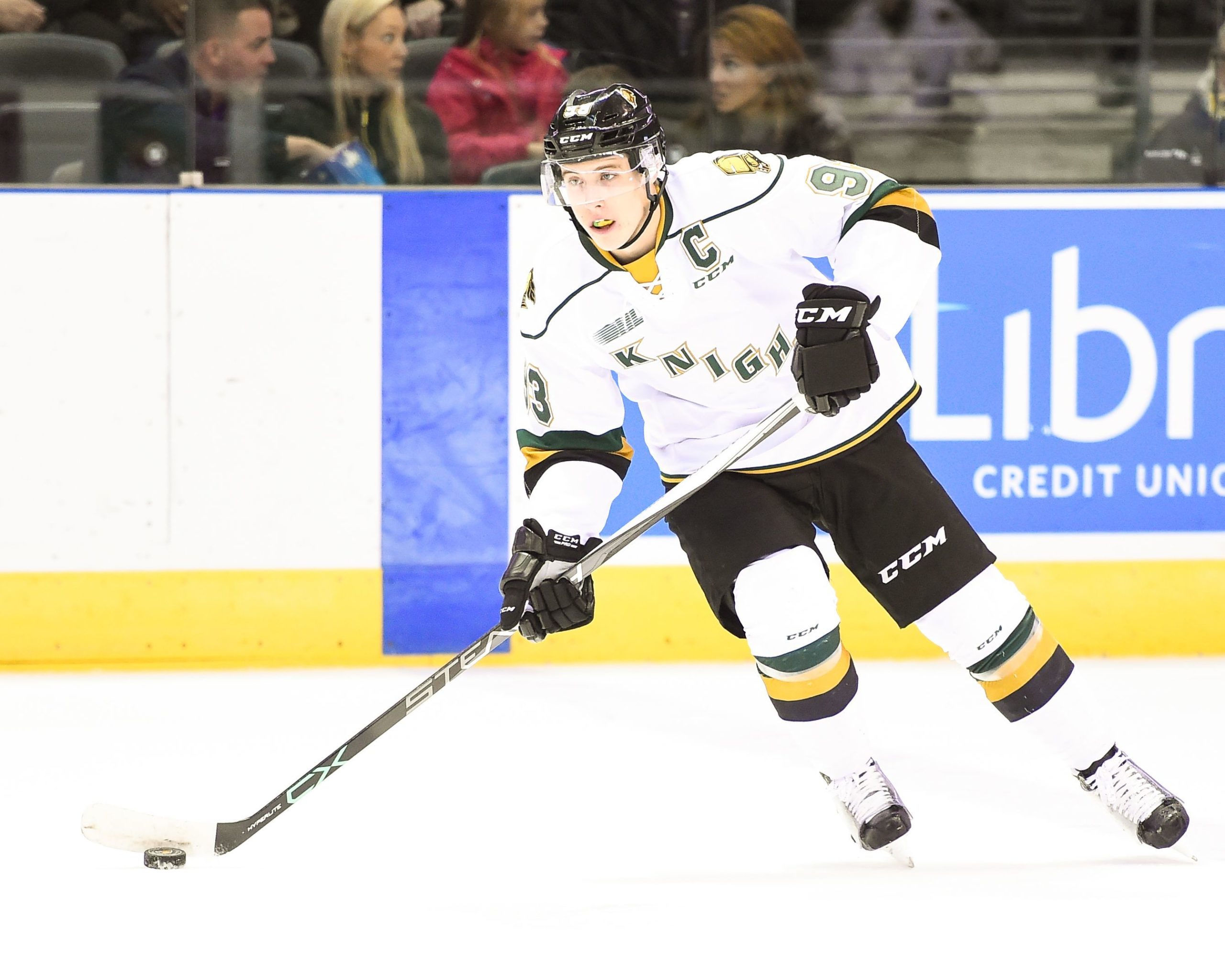 Mitch Marner London Knights OHL CCM Premier 7185 Hockey Jersey – Black, Men's, Made In Canada