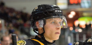 Jakob Chychrun of the Sarnia Sting. Photo by Terry Wilson / OHL Images.