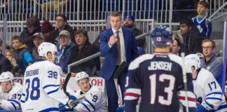Sheldon Keefe signs two-year contract extension to stay on as Toronto Marlies head coach Sheldon Keefe of the Toronto Marlies