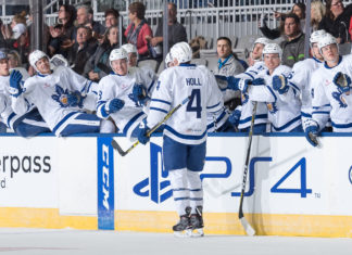 Miro Aaltonen scores highlight-reel goal, Justin Holl nets twice as Toronto Marlies win fifth in a row in Utica