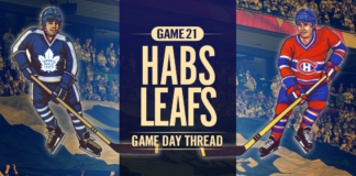Toronto Maple Leafs vs. Montreal Canadiens – Game #21 Preview, Projected Lines & TV Info Toronto Maple Leafs vs. Montreal Canadiens OLD SCHOOL