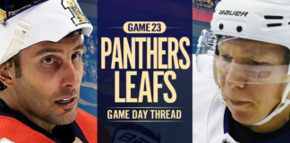 Toronto Maple Leafs vs. Florida Panthers – Game #23 Preview, Projected Lines & TV Info Toronto Maple Leafs vs. Florida Panthers