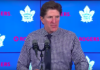Mike Babcock, head coach of the Toronto Maple Leafs