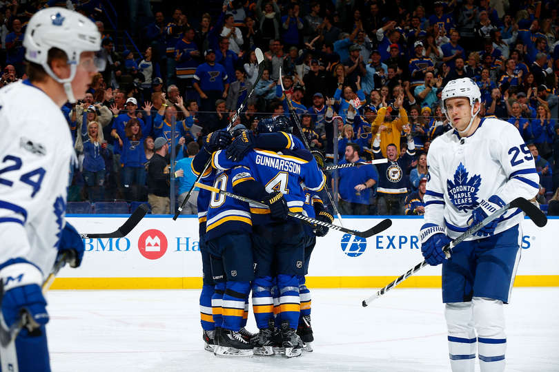 Toronto Maple Leafs lose to the St. Louis Blues