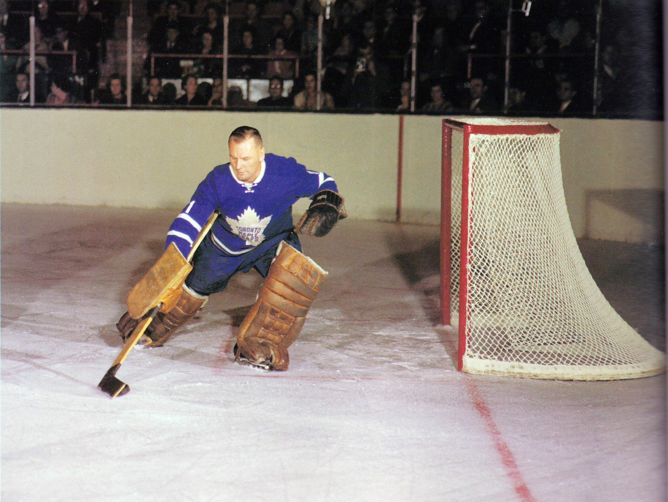 Hockey History: Toronto Maple Leafs Johnny Bower Plays Last Game