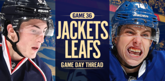 Toronto Maple Leafs vs. Columbus Blue Jackets – Game #36 Preview, Projected Lines & TV Info Toronto Maple Leafs vs Columbus Blue Jackets