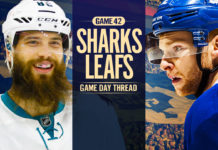 Toronto Maple Leafs vs San Jose Sharks - Game Day thread