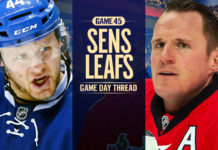 Toronto Maple Leafs vs. Ottawa Senators