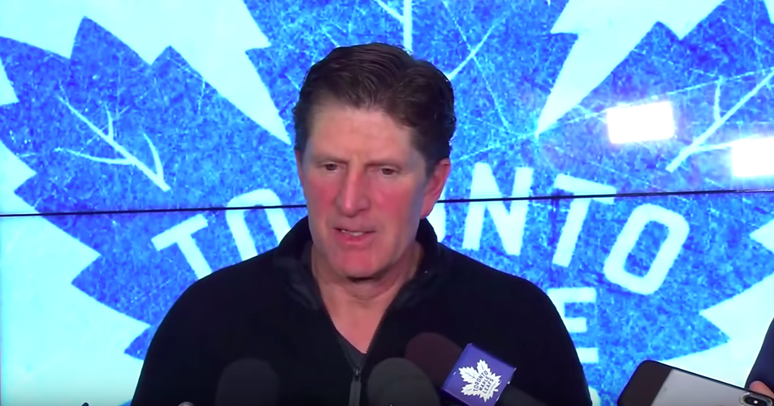 Toronto Maple Leafs head coach Mike Babcock after practice on Monday, January 15