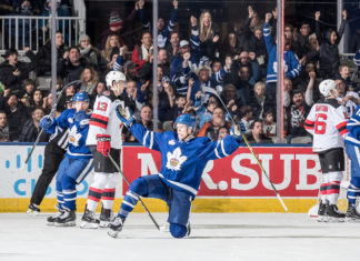 Toronto Marlies win sixth in a row at home, extend points streak to 15 games with low-scoring win over Binghamton Andrew Nielsen of the Toronto Marlies