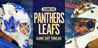 Toronto Maple Leafs vs. Florida Panthers – Game #66 Preview, Projected Lines & TV Info Toronto Maple Leafs vs. Florida Panthers