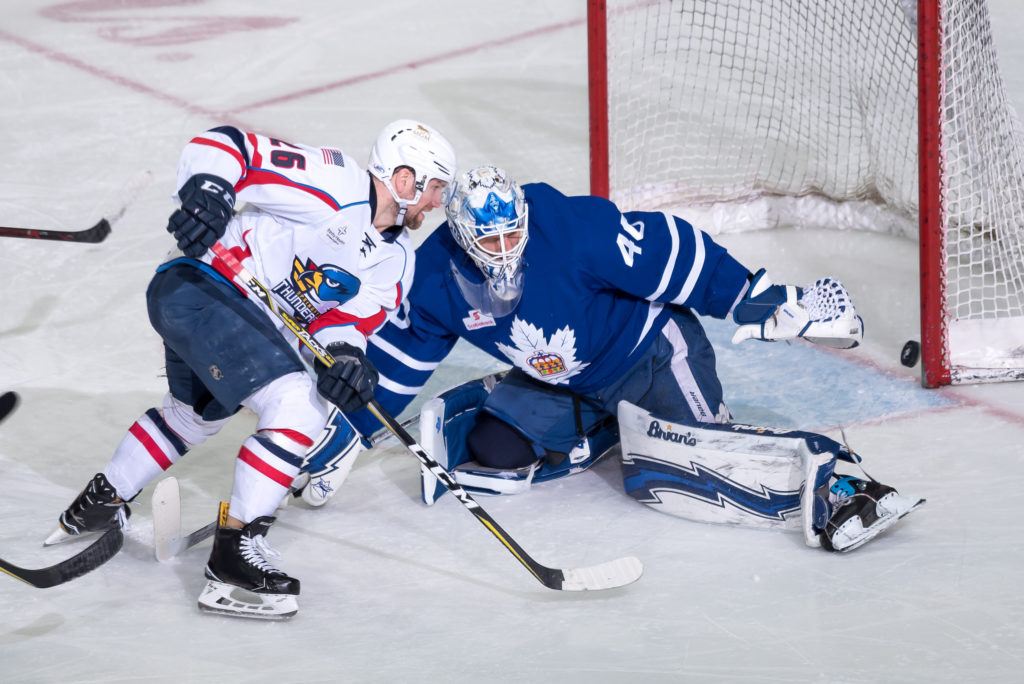 Garret Sparks of the Toronto Marlies