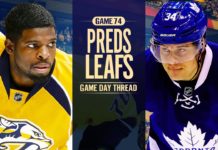 Toronto Maple Leafs vs. Nashville Predators Preview