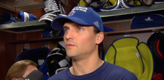 Ron Hainsey of the Toronto Maple Leafs