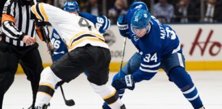 auston matthews vs the boston bruins