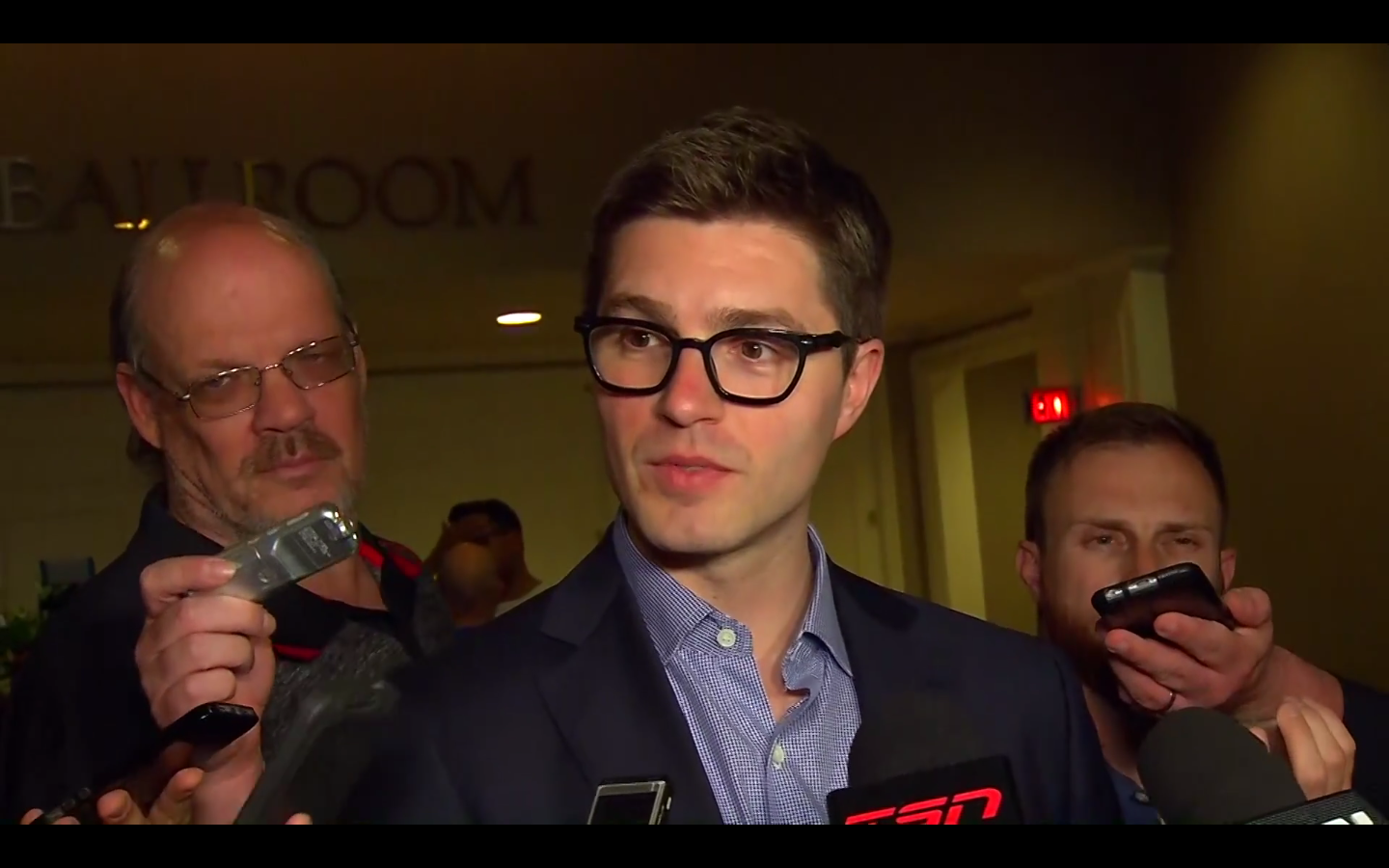 Toronto Maple Leafs GM Kyle Dubas at the 2018 NHL Draft