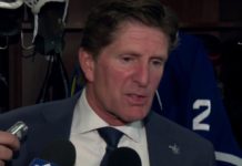 Mike Babcock on lining up Matthews, Tavares and Kadri down the middle: “Obviously, it’s special”