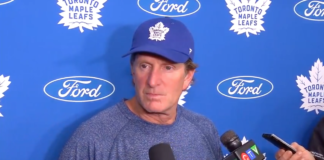 Mike Babcock of the Toronto Maple Leafs, September 27