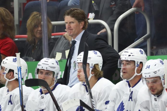 mike babcock of the toronto maple leafs