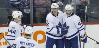 Toronto Maple Leafs celebrate