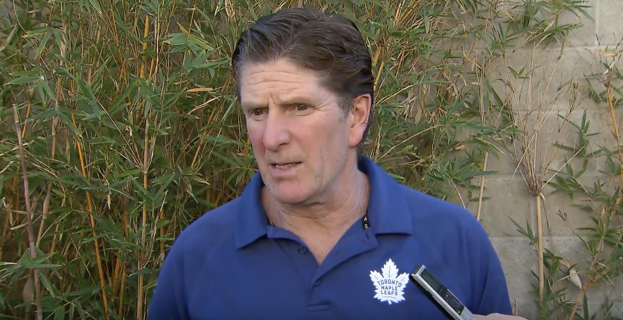 Mike Babcock of the Toronto Maple Leafs