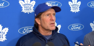 Mike Babcock of the Toronto Maple Leafs