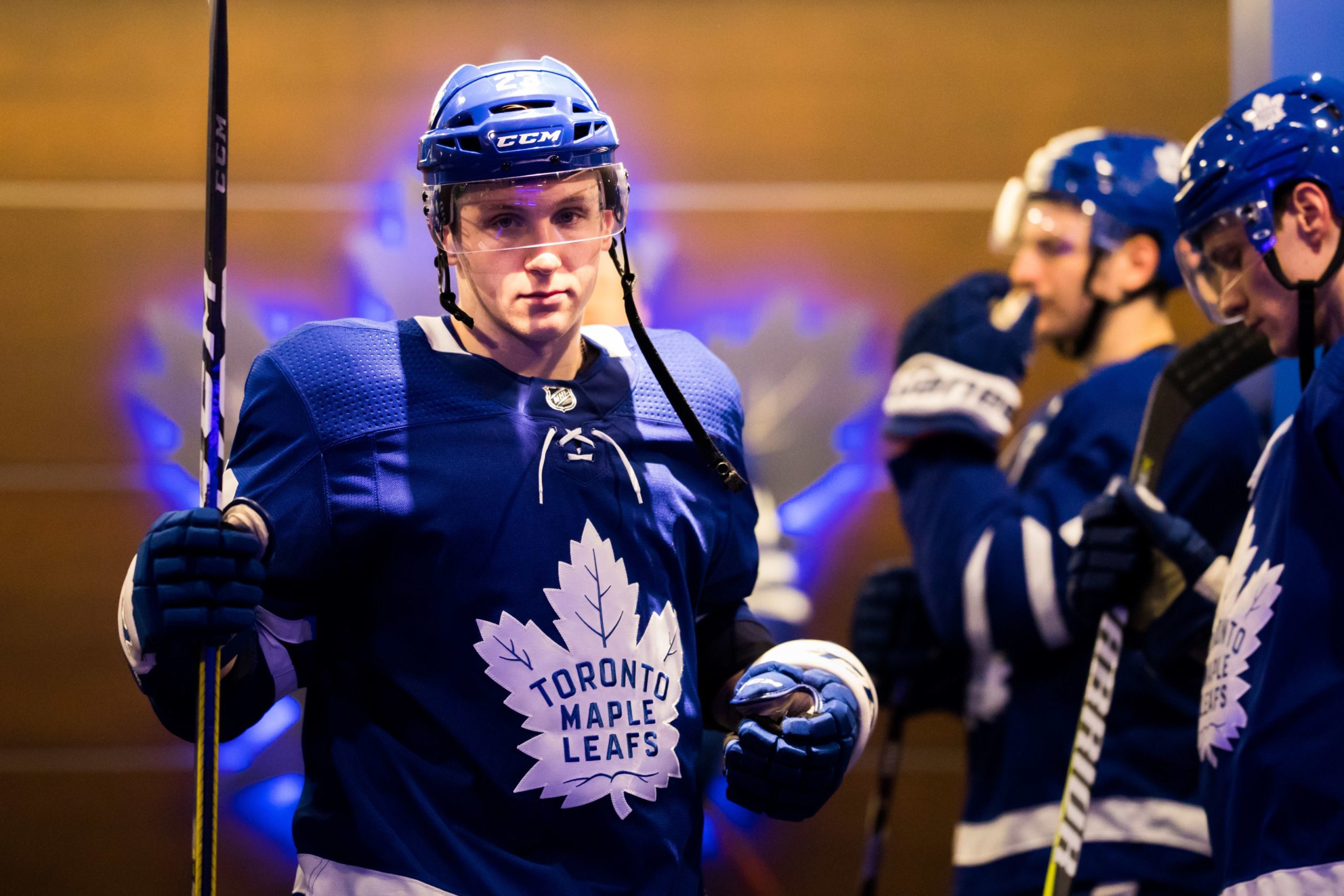 Muzzin skates alongside Rielly in 1st practice with Leafs