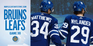 Toronto Maple Leafs vs. Boston Bruins – Game #30 Preview & Projected Lines