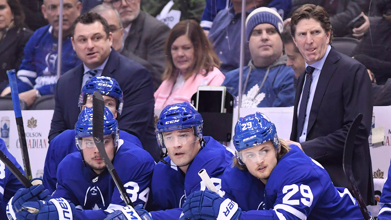 Toronto Maple Leafs' bench