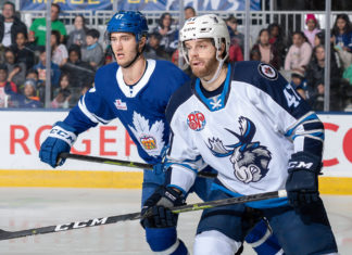 Pierre Engvall of the Toronto Marlies