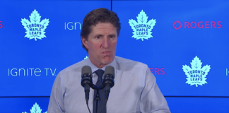 Mike Babcock Post Game, Capitals 3 vs. Leafs 2: “You can’t outscore your defensive mistakes… You’ve got to be good defensively” Mike Babcock of the Toronto Maple Leafs