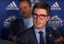 Toronto Maple Leafs GM Kyle Dubas at the 2019 NHL Draft