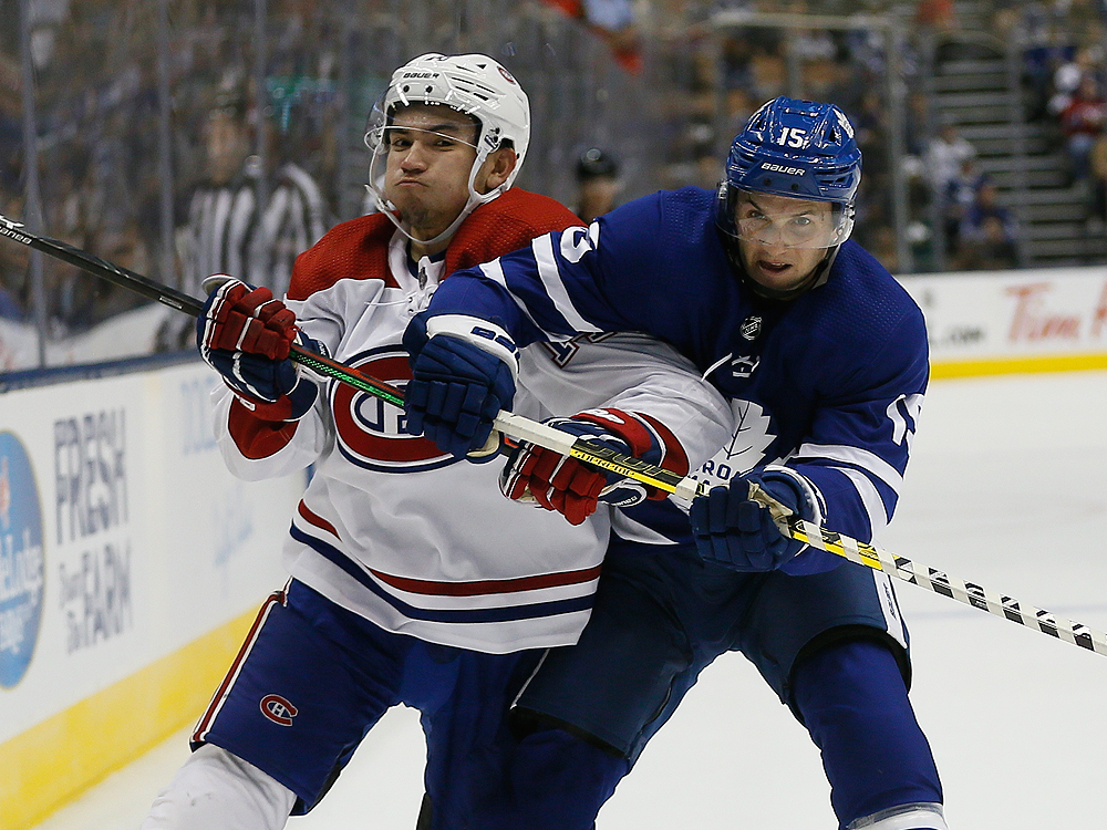 Toronto Maple Leafs vs Montreal Canadiens, preseason, Alex Kerfoot