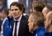 Mike Babcock of the Toronto Maple Leafs