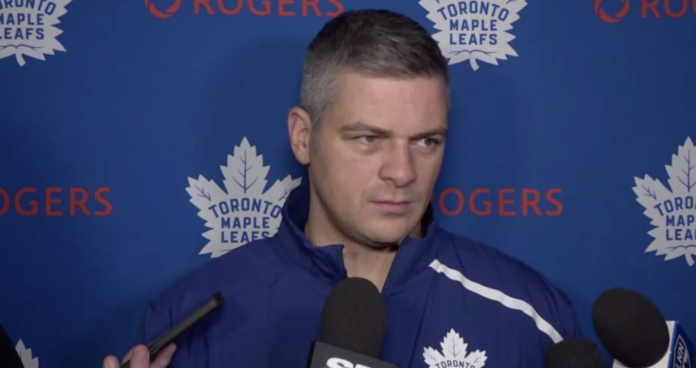 Toronto Maple Leafs head coach Sheldon Keefe