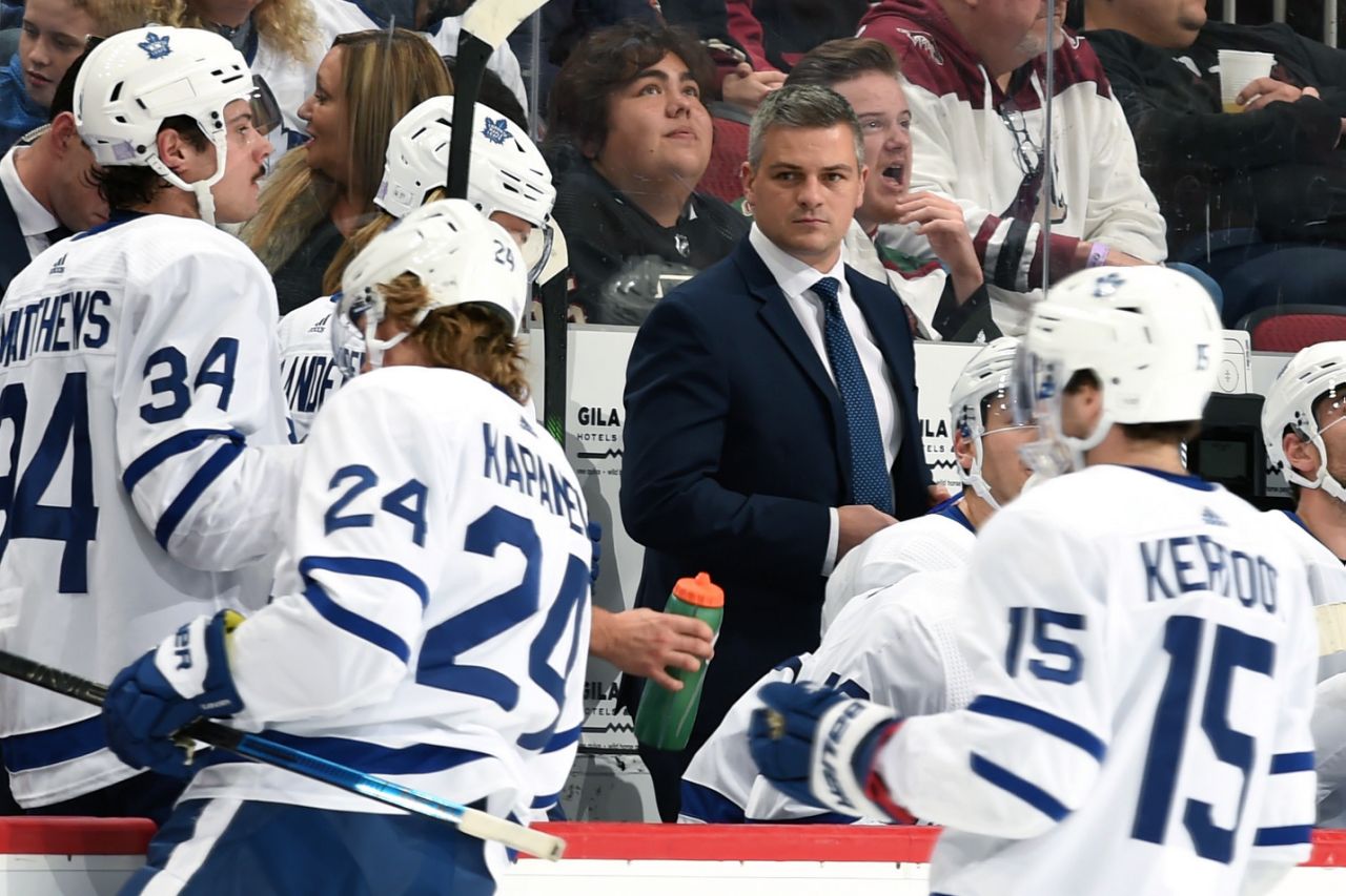 Sheldon Keefe of the Toronto Maple Leafs