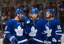 Toronto Maple Leafs’ John Tavares and William Nylander