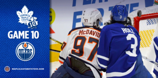 Toronto Maple Leafs vs. Edmonton Oilers – Game #10 Preview, Projected Lines & TV Info Toronto Maple Leafs vs. Edmonton Oilers