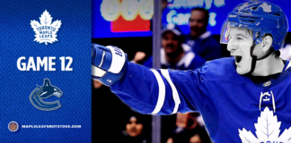 Toronto Maple Leafs vs. Vancouver Canucks – Game #12 Preview, Projected Lines & TV Info Toronto Maple Leafs vs. Vancouver Canucks