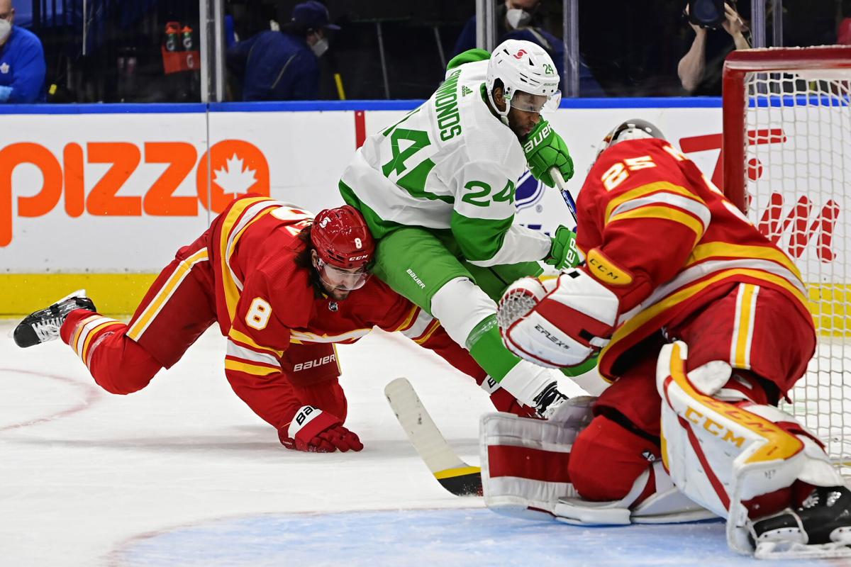 Calgary Flames Lucky St. Patricks Day Puck