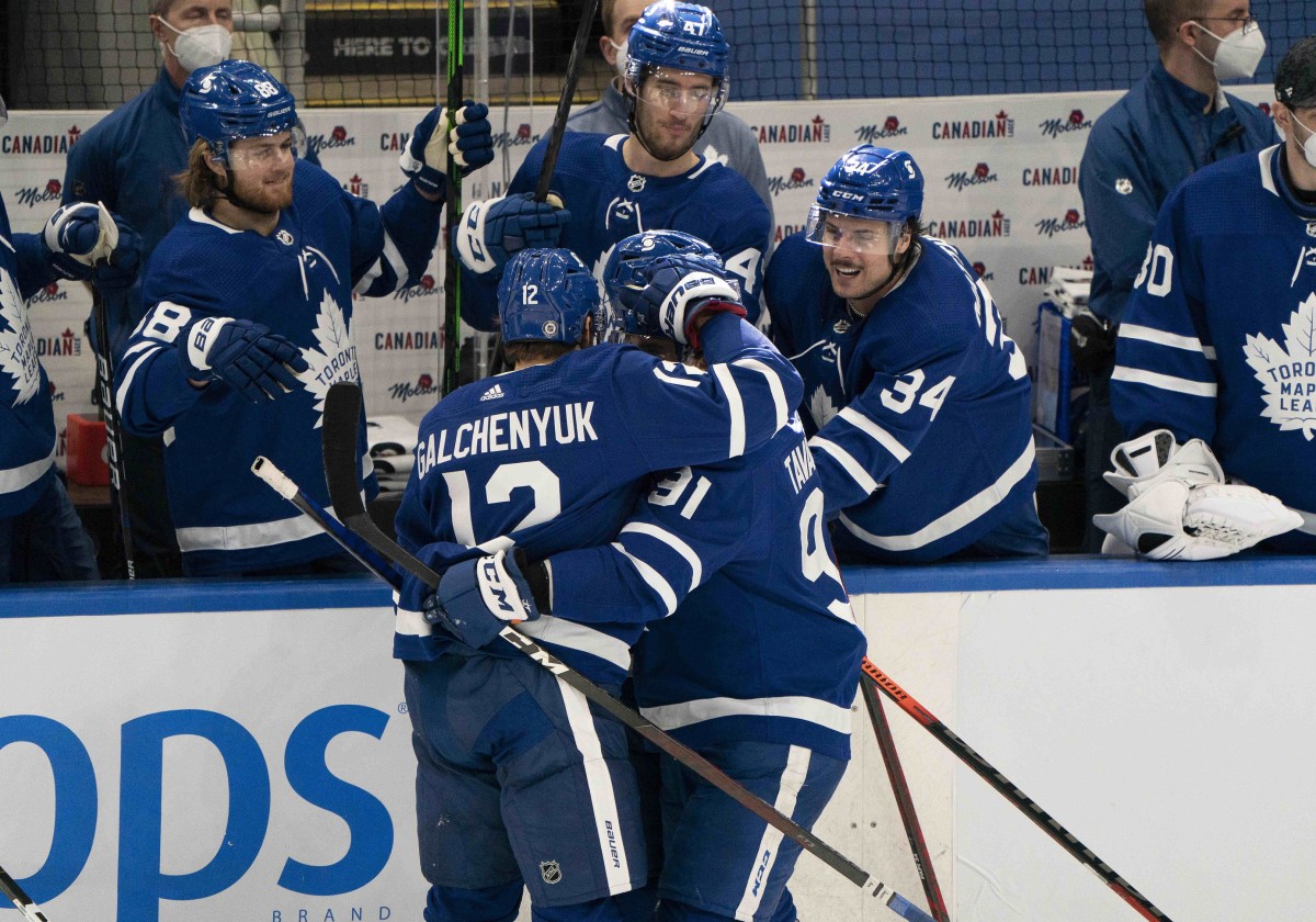 Toronto Maple Leafs celebration, Alex Galchenyuk