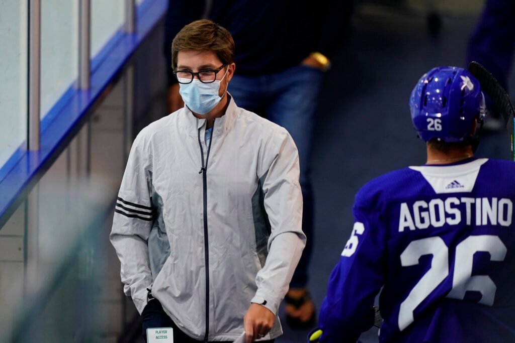 Kyle Dubas of the Toronto Maple Leafs