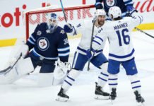 Nick Foligno, Mitch Marner, Toronto Maple Leafs vs. Winnipeg Jets