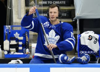 Jason Spezza of the Toronto Maple Leafs