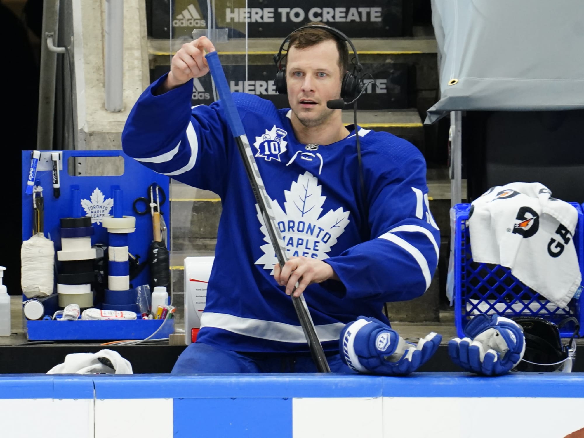 Jason Spezza of the Toronto Maple Leafs