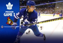 Toronto Maple Leafs vs. Ottawa Senators, Preseason Game #3