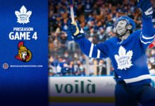 Toronto Maple Leafs vs. Ottawa Senators, Preseason Game #4