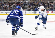 Toronto Maple Leafs vs. Tampa Bay Lightning, Ondrej Kase & Victor Hedman