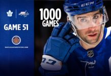 Toronto Maple Leafs vs. Washington Capitals, John Tavares 1,000 games